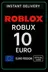 Roblox 10 Euro Game Card (EU)