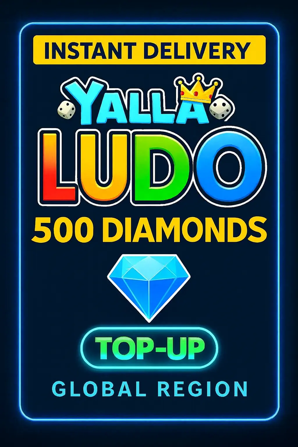 Yalla Ludo - USD 500 Dijamanti (Dopuna) Yalla Ludo - USD 500 Dijamanti (Dopuna)