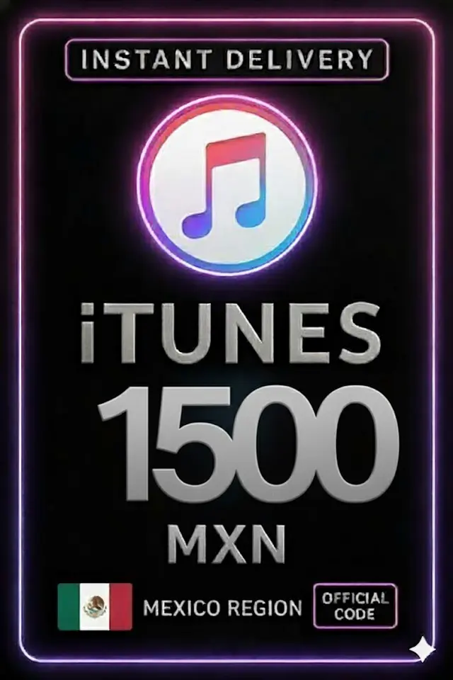 iTunes presentkort 1500 MXN MX