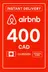 Airbnb Ajándékkártya - 400 CAD (Kanada)
