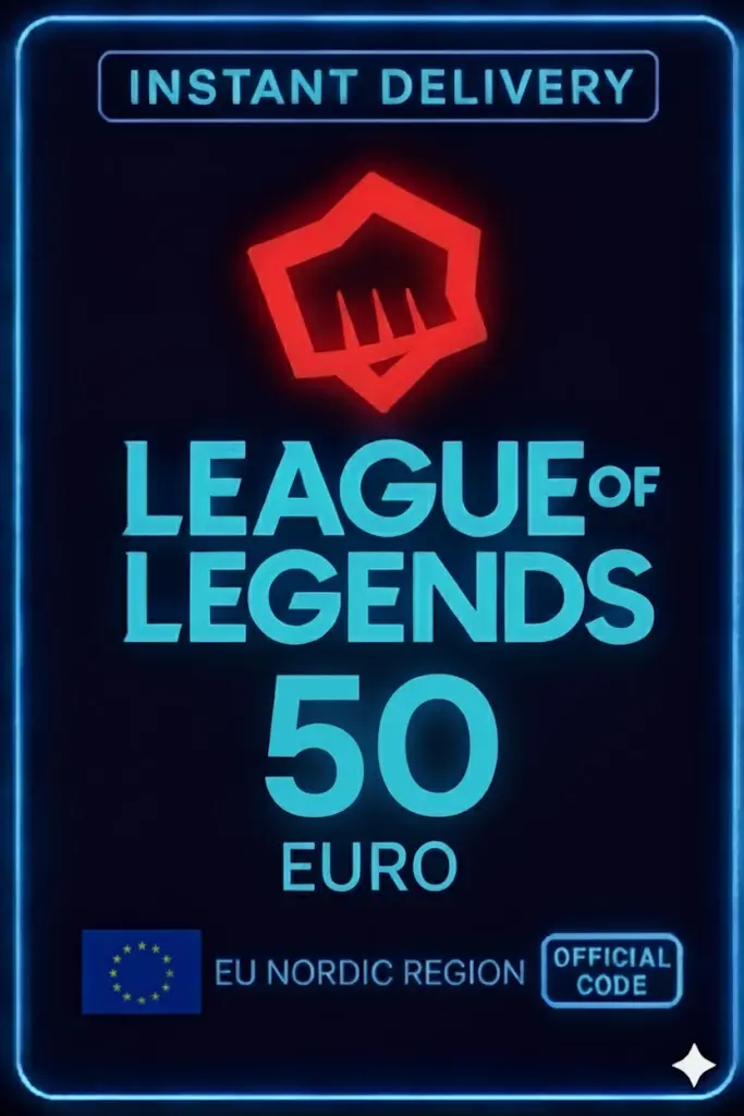 Riot Points EU NORDIC/EAST 50 Euro Riot Points EU NORDIC/EAST 50 Euro