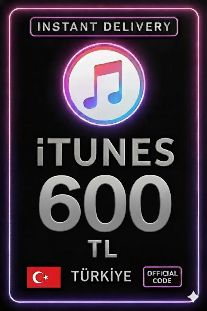 iTunes Hediye Kartı 600 TL Bakiye iTunes Hediye Kartı 600 TL Bakiye