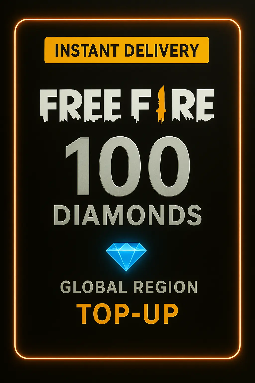 Пополнение 100 алмазов в Free Fire Пополнение 100 алмазов в Free Fire