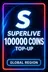 슈퍼라이브 100,000 코인 충전 (글로벌)