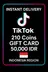 TikTok 210 Coins Gift Card 50.000 IDR (Indonesia)