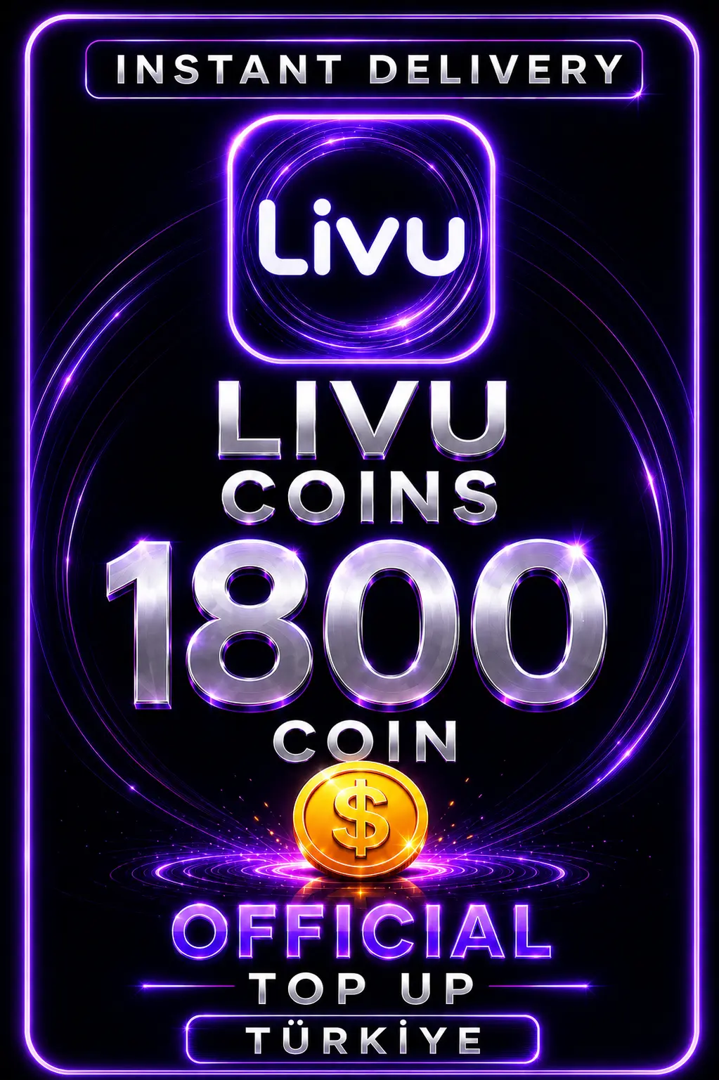 LivU - 1800 Coins Top Up (Turkey)