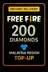 Free Fire 200 Diamonds Top-Up (Malaysia)