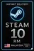 Steam Wallet Kóði Malasía RM10