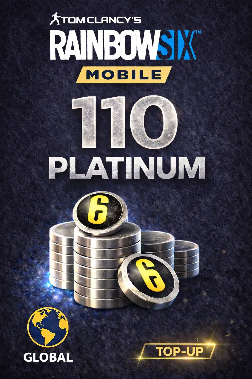 Rainbow Six Mobile - 110 Platinum Top-Up (Global)