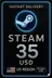 Steam Wallet Card 35 USD
