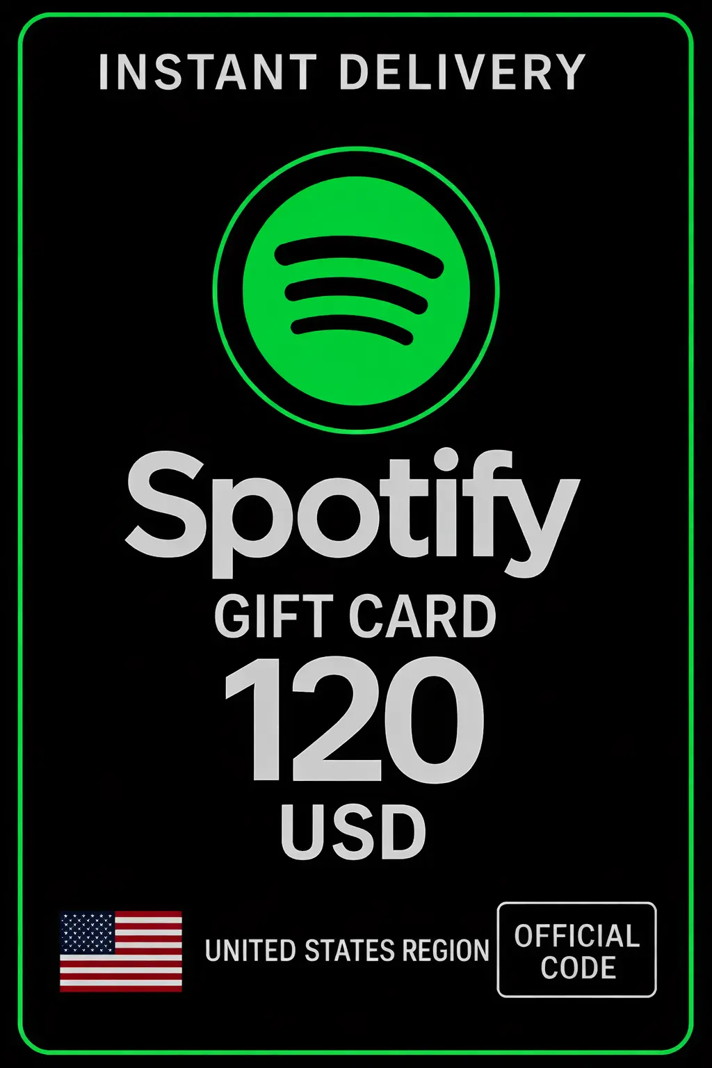Spotify Gift Card - 120 Usd
