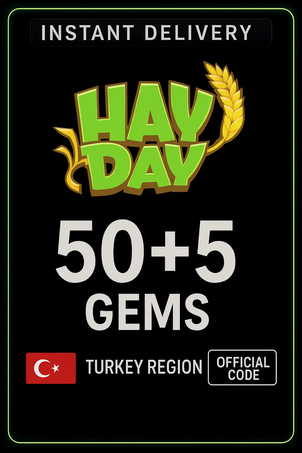 Hay Day - 50 + 5 (Aukning) - Tyrkland Hay Day - 50 + 5 (Aukning) - Tyrkland