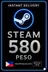 Steam Wallet Code 580 Peso PH