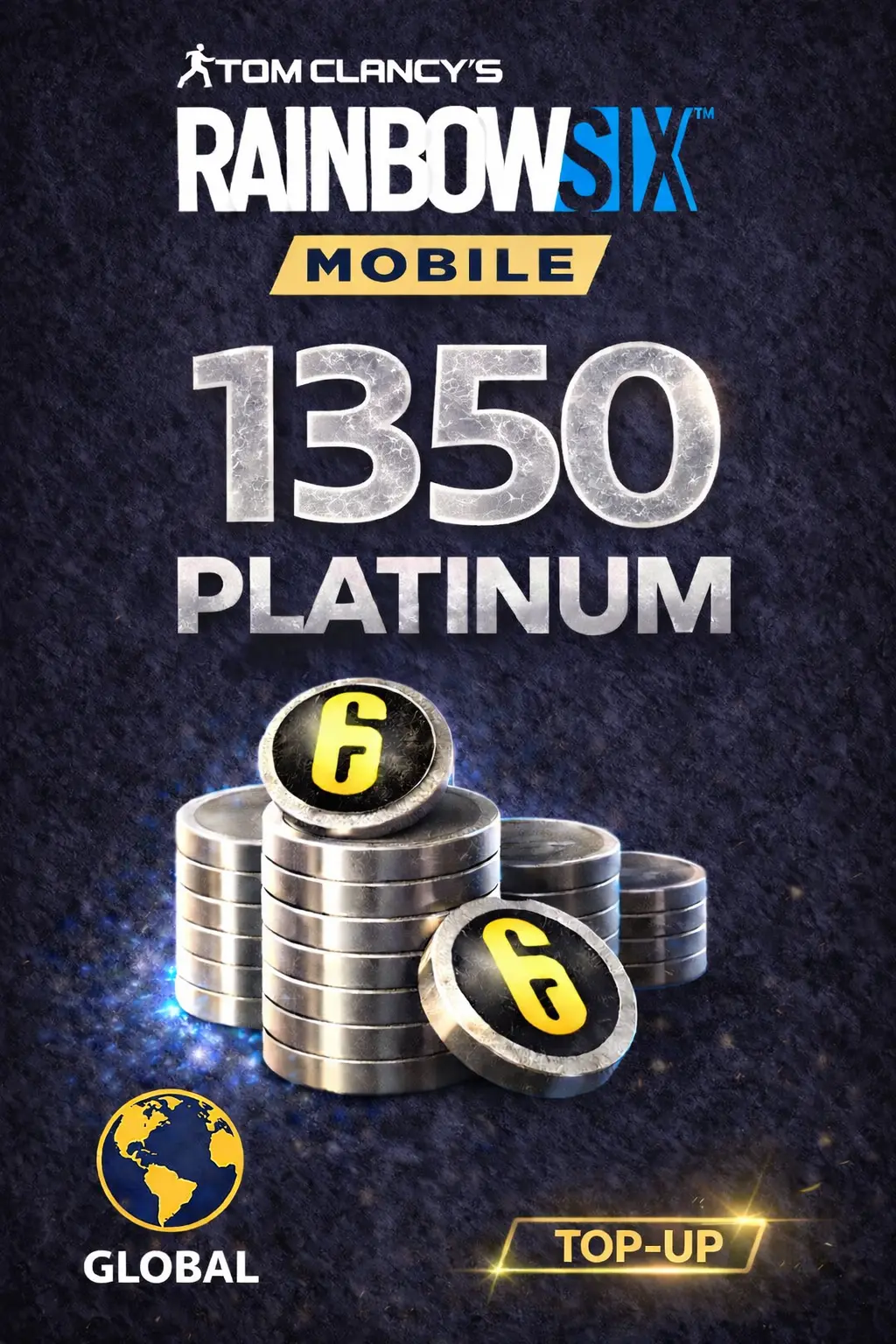 Rainbow Six Mobile - 1350 Platinum Top-Up (Global)