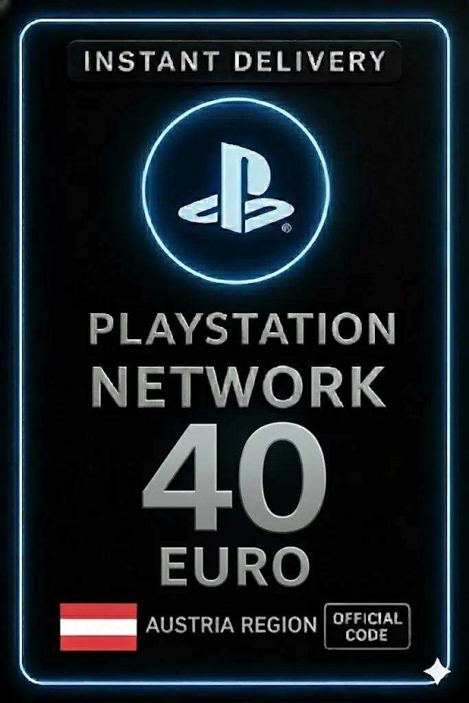 Playstation PSN Kártya 40 Euro AT Playstation PSN Kártya 40 Euro AT
