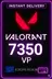 Valorant Points 7350 VP (EU Server)