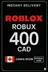 Roblox 400 CAD Game Card (CA)