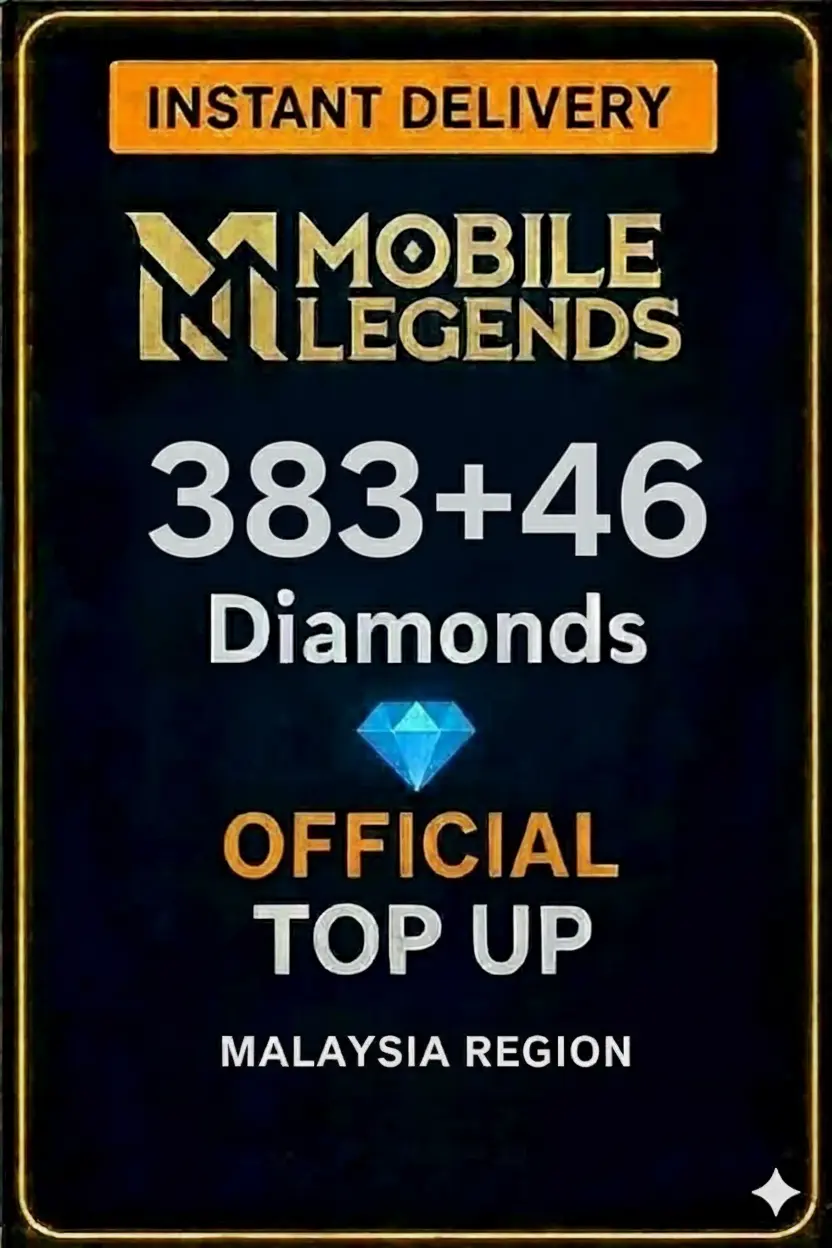 Mobile Legends 383 Barang Permata + 46 Bonus Top-Up (Malaysia) Mobile Legends 383 Barang Permata + 46 Bonus Top-Up (Malaysia)