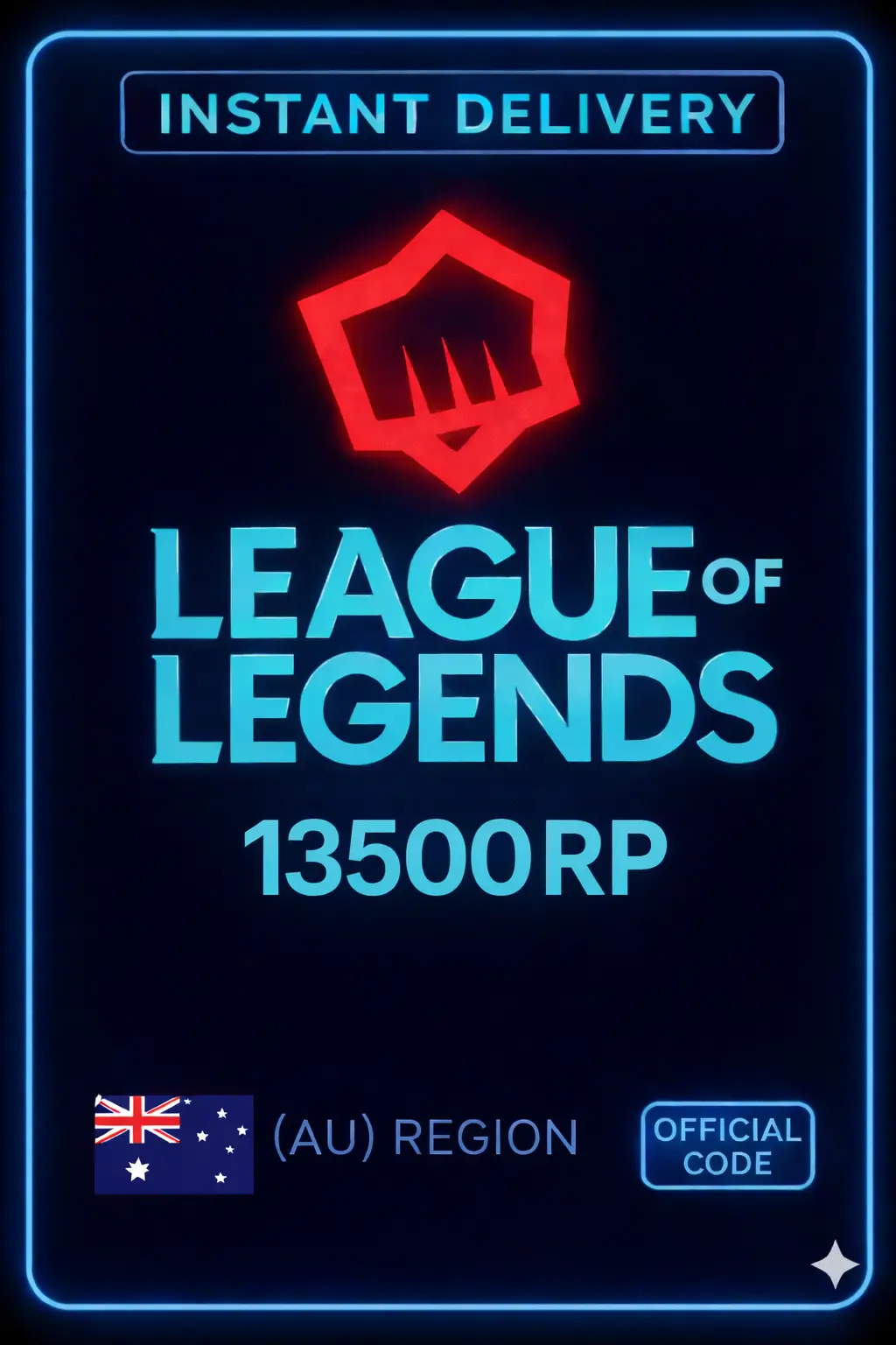 Riot Points - 13500 RP (Australia)