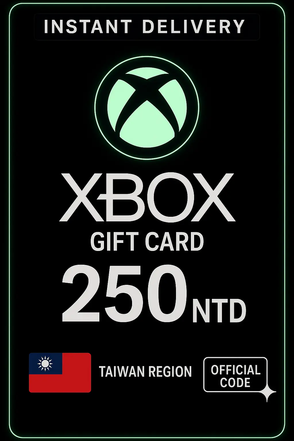Tarjeta de regalo Xbox Live 250 NTD Monedero Tarjeta de regalo Xbox Live 250 NTD Monedero