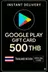 Google Play Hediye Kartı - Tayland THB 500