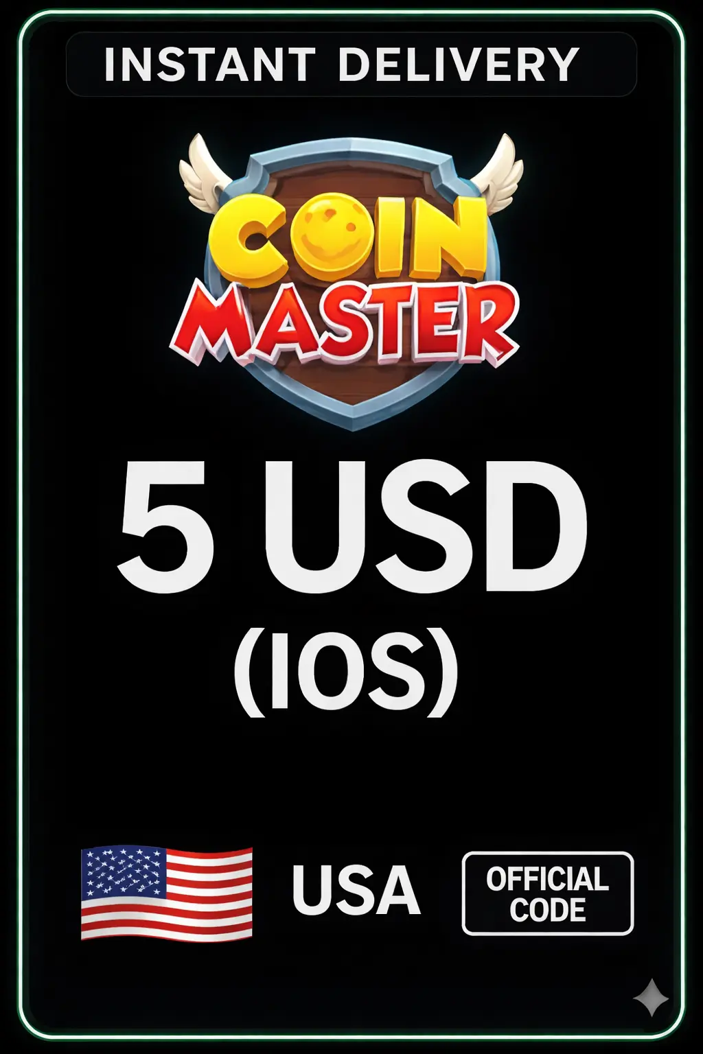Coin Master (IOS) - 5 $ US