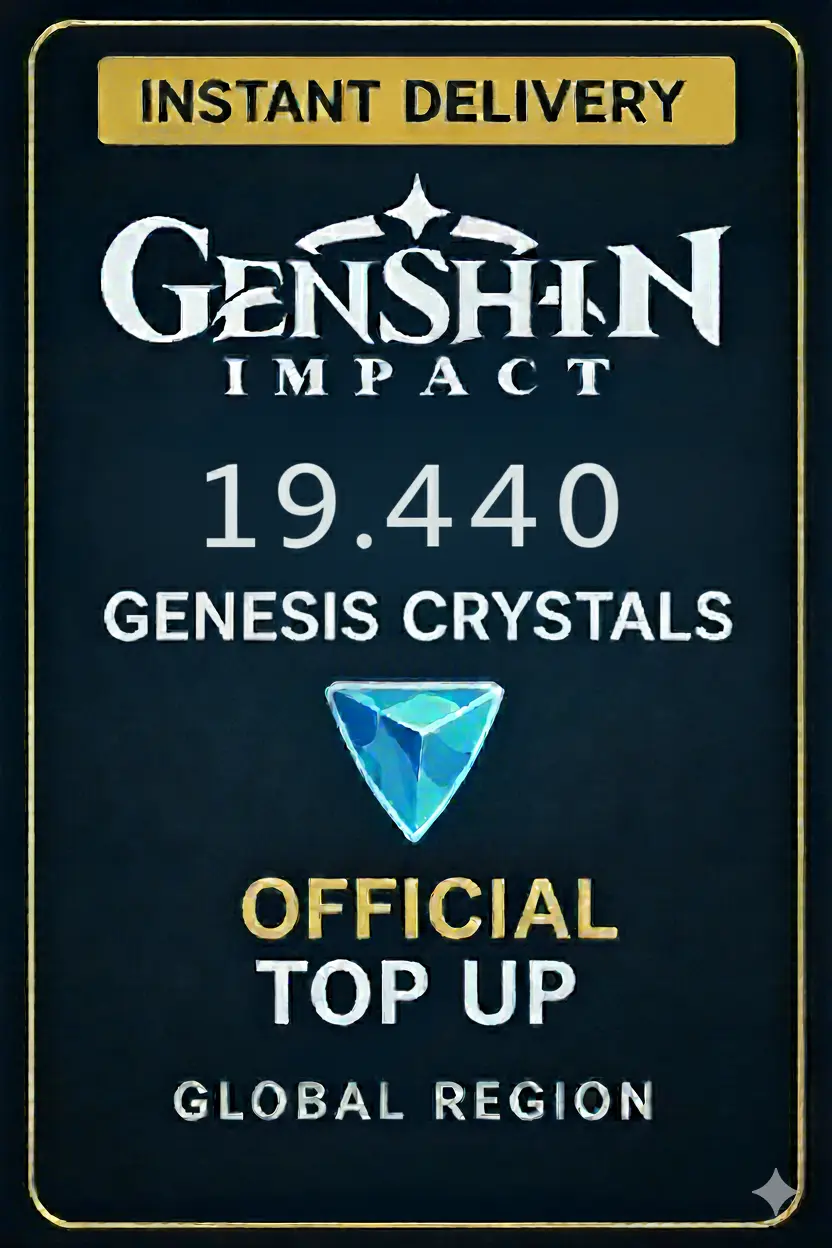 Genshin Impact 19.440 Genesis Crystals Top Up Genshin Impact 19.440 Genesis Crystals Top Up