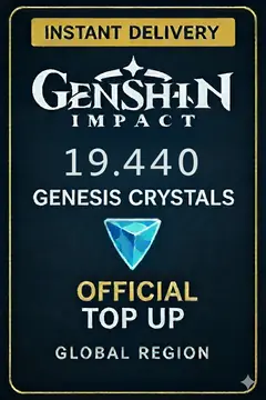 Genshin Impact 19.440 Genesis Crystals Top Up