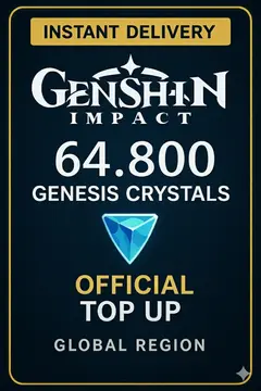Genshin Impact 64.800 Genesis Crystals Top Up