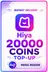 Hiya - 20000 Coins Top-Up (MENA)