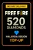 Free Fire 520 Diamonds Top-Up (Malaysia)