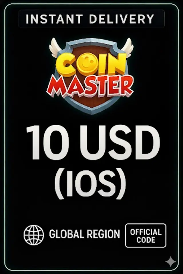 Coin Master (IOS) - 10 $ Ameerika Ühendriikide dollarit