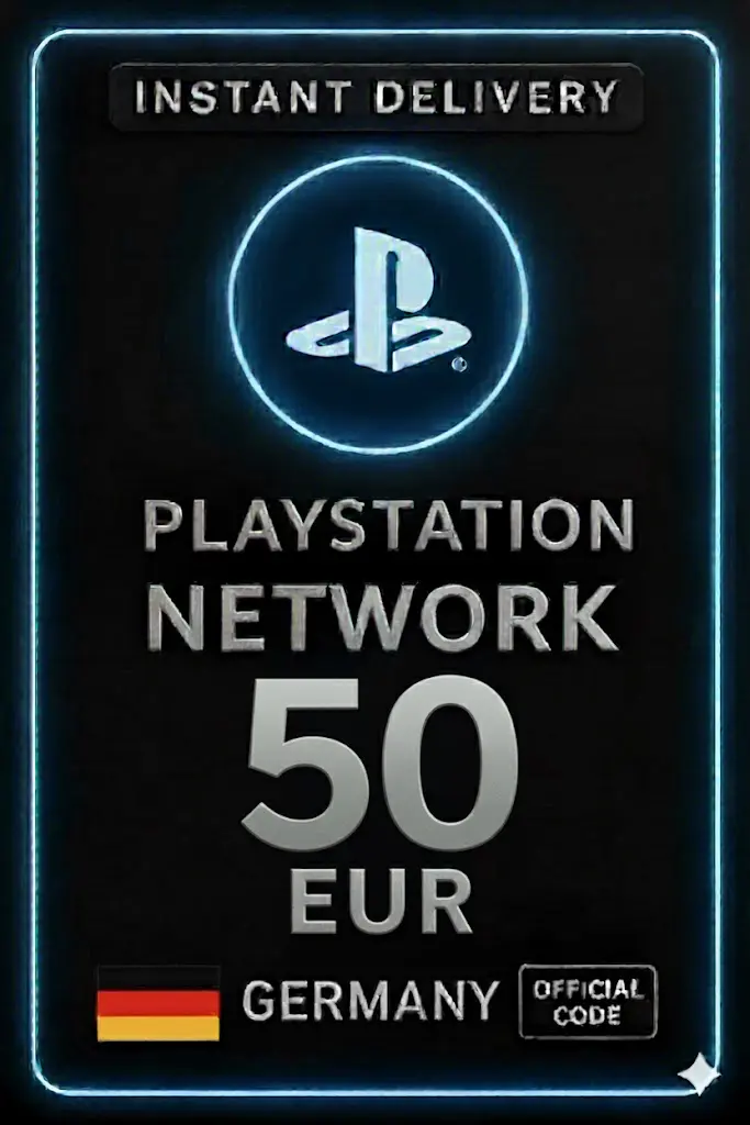 כרטיס PSN של פלייסטיישן 50 יורו גרמניה כרטיס PSN של פלייסטיישן 50 יורו גרמניה