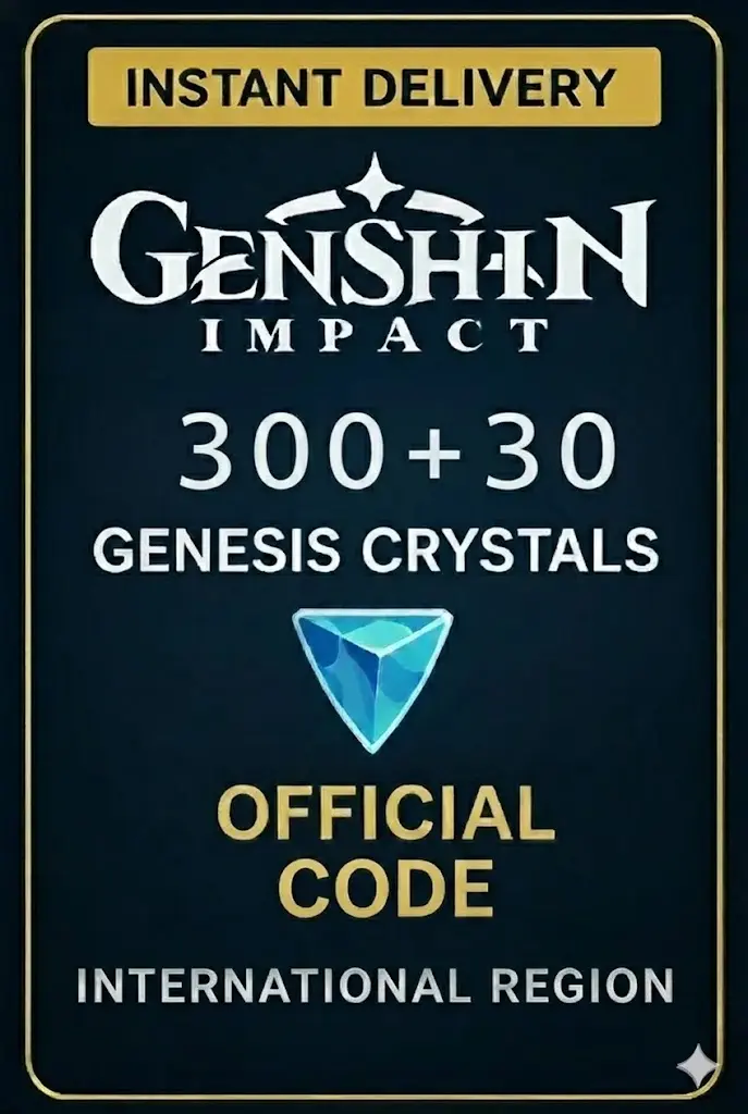 Genshin Impact-300 + 30 Genesis Crystals (INT)