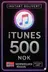 iTunes Gift Card 500 NOK NO