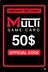 Carte Multi Jeux 50$