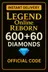 Legend Online 600 + 60 Reborn Elmas
