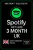 Spotify gjafakort Bretlands - 3 mánuðir UK