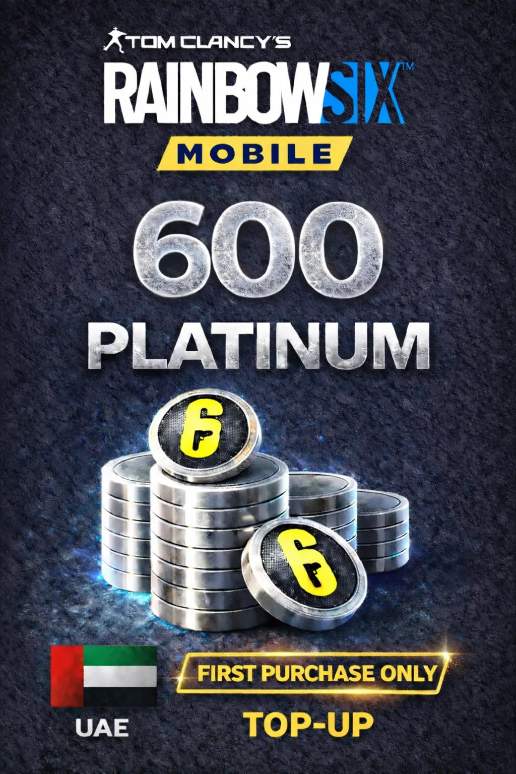 Rainbow Six Mobile - 600 Platinum (FIRST PURCHASE ONLY) (UAE)