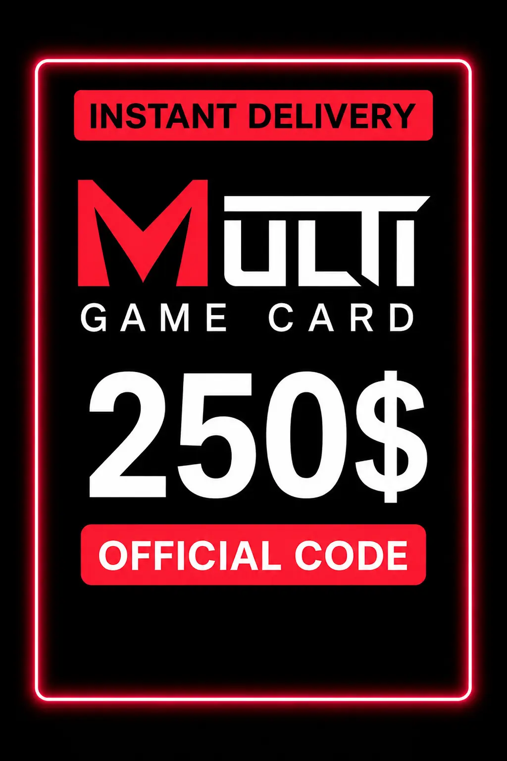 Multi Game Card 250$ ( 250,000 Points )