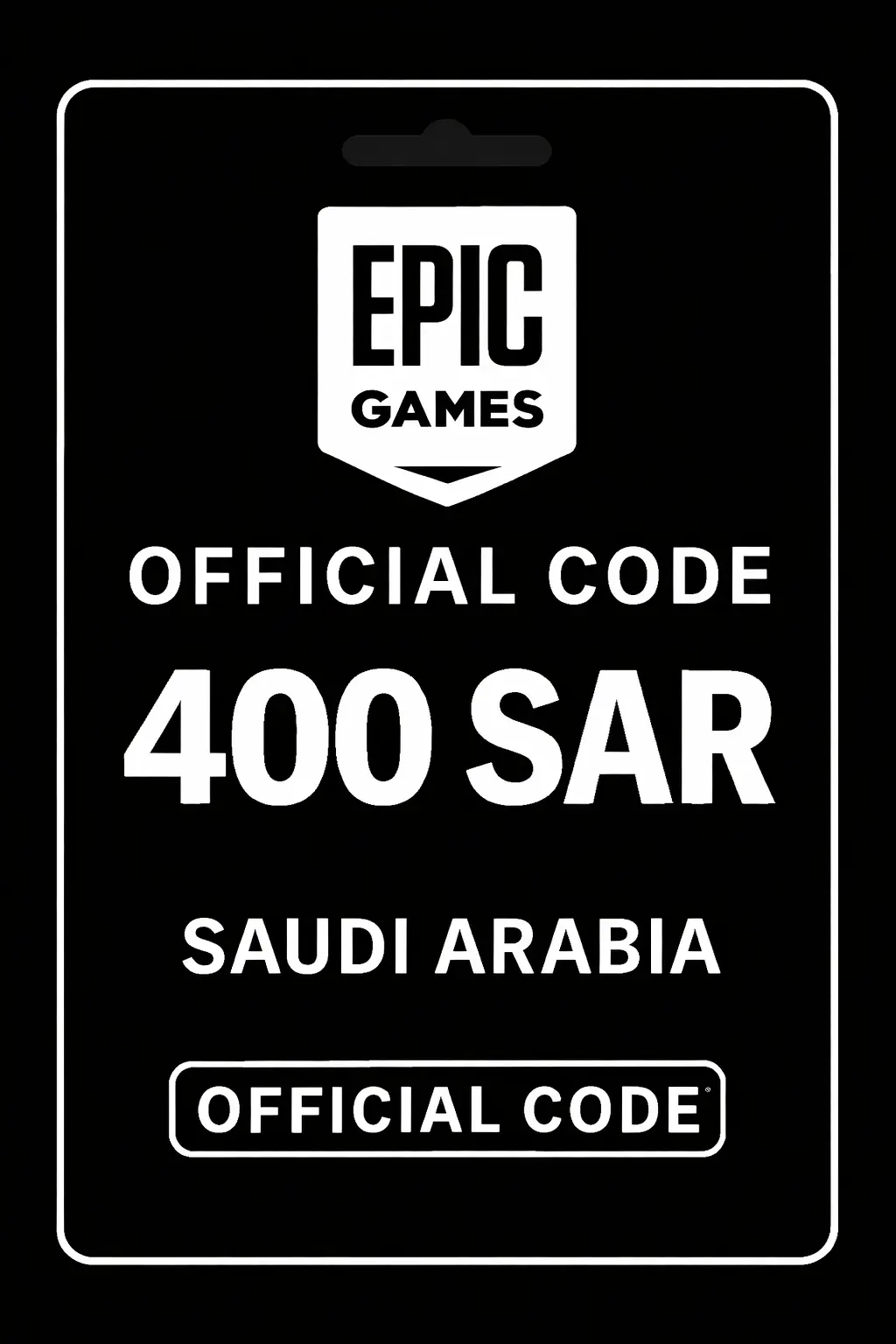 Epic Games Card - 400 SAR (Saudi Arabia)