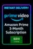 Amazon Prime: 3 Month Subscription
