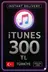 iTunes Hediye Kartı 300 TL Bakiye