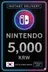 Nintendo eShop-Karte - 5.000 KRW (Südkorea)