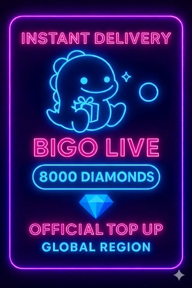 Bigo Live - 8000 Diamanten (Aufladung)