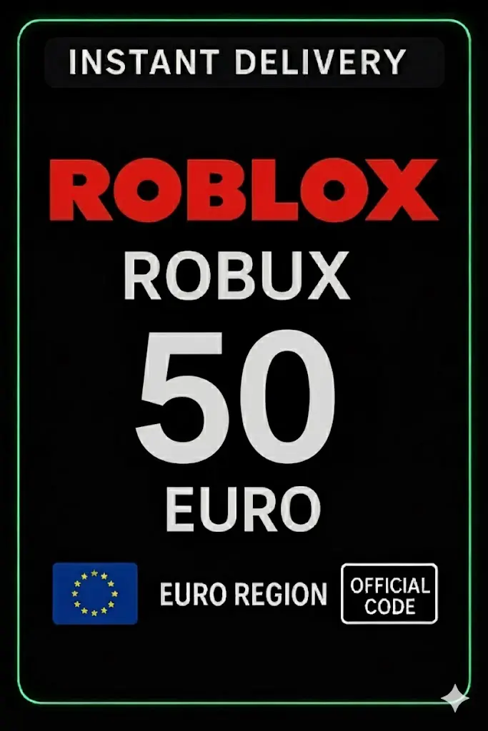 Tarjeta de Juego de 50 Euros de Roblox (UE) Tarjeta de Juego de 50 Euros de Roblox (UE)