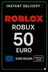 Roblox 50欧元游戏卡（欧盟）