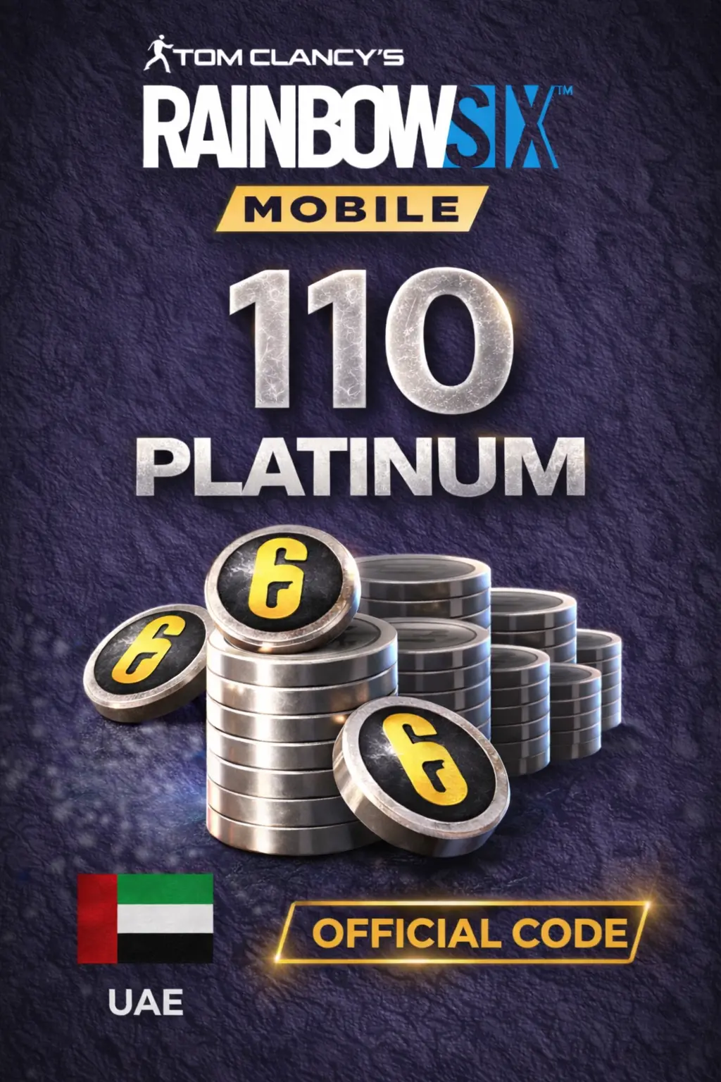 Rainbow Six Mobile - 110 Platinum Code (UAE)