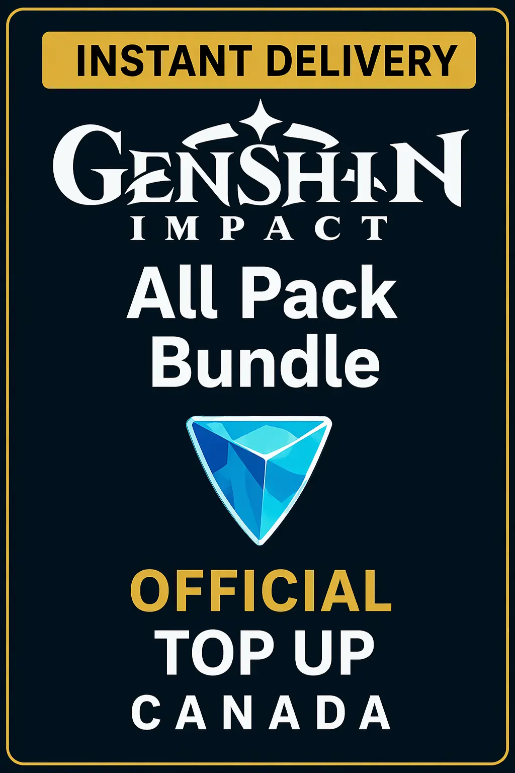 Genshin Impact All Pack Genesis Crystals Top Up (Canada)