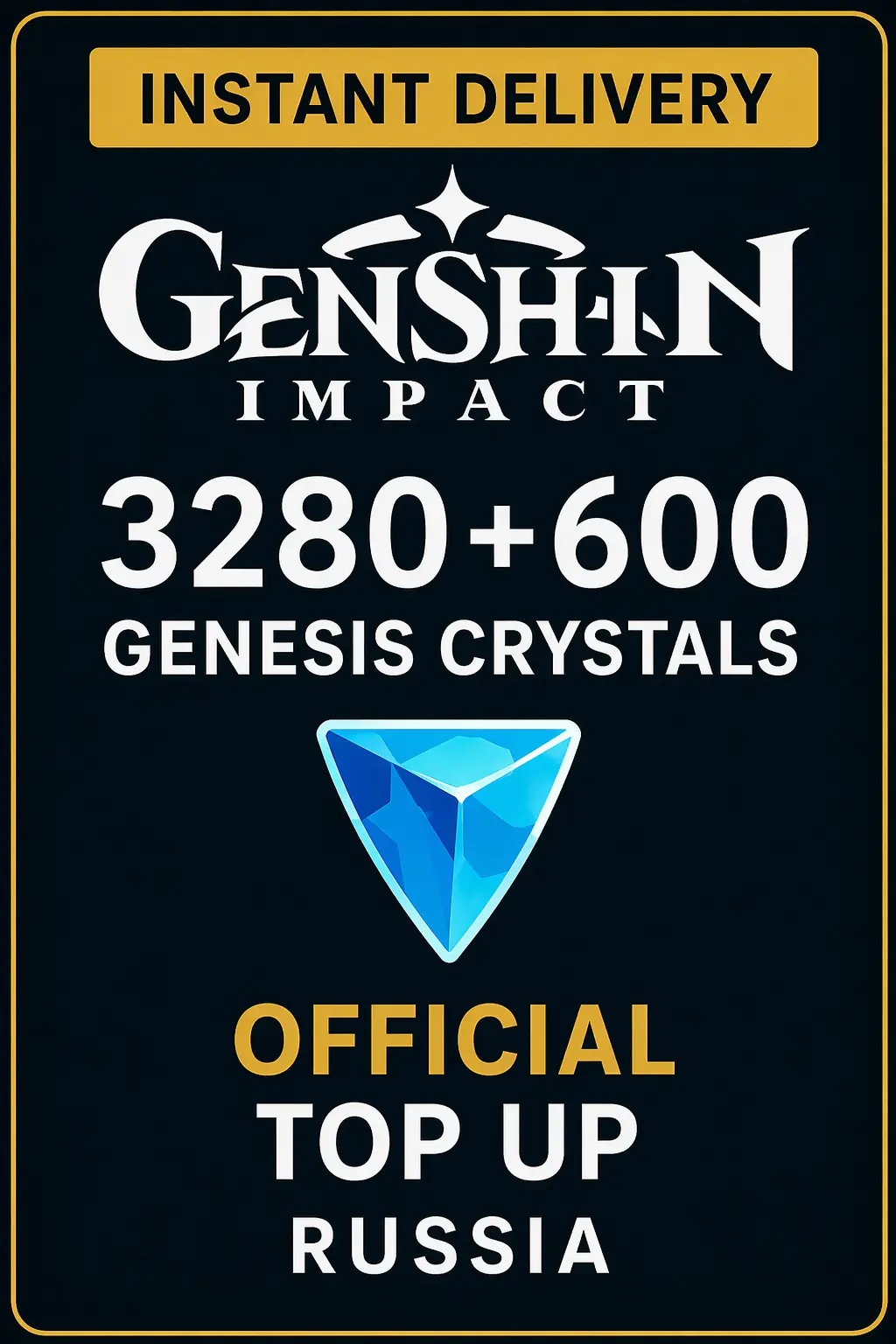 Genshin Impact 3280+600 Genesis Crystals Top Up (Russia)